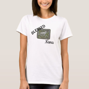 Camiseta Foto de Naturaleza de Garza Blanca Bendita Nana