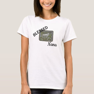 Camiseta Foto de Naturaleza de Garza Blanca Bendita Nana