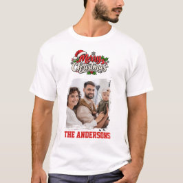 Camiseta Foto de Navidad familia amigos