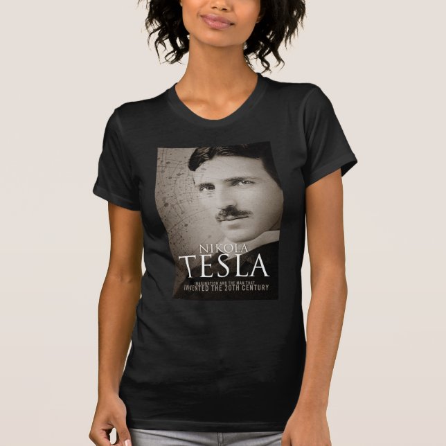 Camiseta Foto de Nikola Tesla (Anverso)