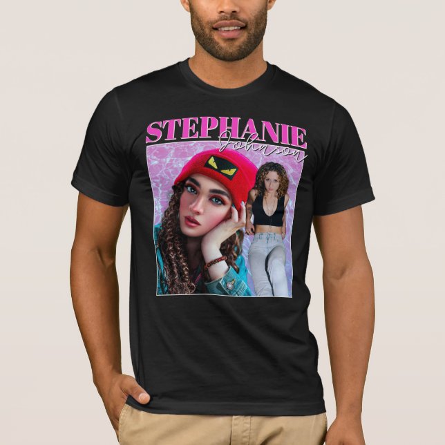 Camiseta Foto de nombre personalizado de celebridad del Boo (Anverso)