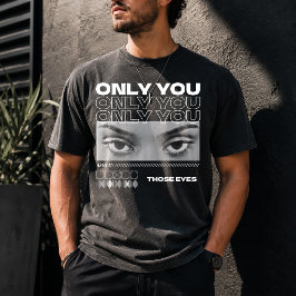 Camiseta Foto de ojos personalizados para novia Regalo solo