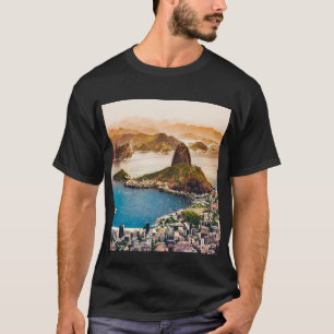 Camiseta Foto de paisaje urbano de Río de Janeiro