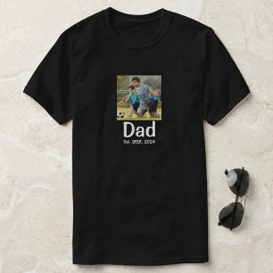Camiseta Foto de Papá Estableció Guión
