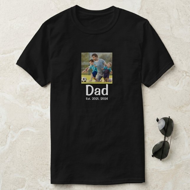 Camiseta Foto de Papá Estableció Guión (Subido por el creador)