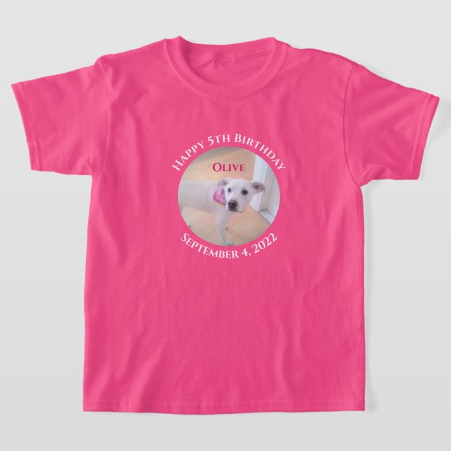 Camiseta Foto de Perro de Cachorro Adorable con bufanda ros (Distribución)