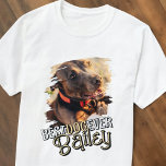 Camiseta Foto de perro de Mascota de Personalizado Grunge d<br><div class="desc">Este diseño moderno y lúdico se compone de tipografía divertida y añada una foto personalizado de su mascota.</div>