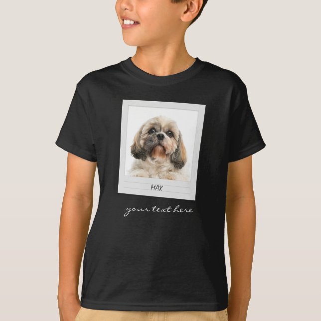 Camiseta Foto de perro Mascota lindo Cumpleaños personaliza (Anverso)