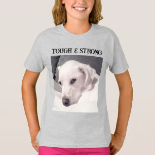 Camiseta Foto de perro mezcla de Labrador blanco lindo, fue