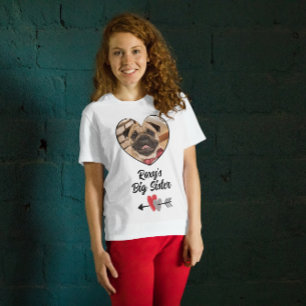 Camiseta Foto de perro personalizada por la hermana mayor