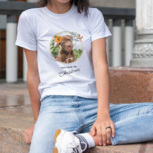 Camiseta Foto de perro personalizada por Navidades mascotas