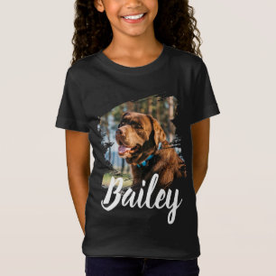 Camiseta Foto de perro personalizada y nombre