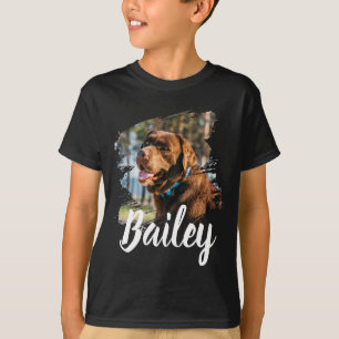 Camiseta Foto de perro personalizada y nombre