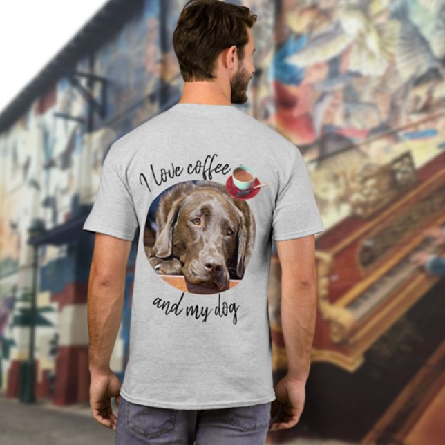 Camiseta Foto de perro reemplazable y texto personalizado (Subido por el creador)