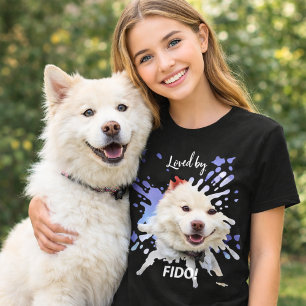 Camiseta Foto de perro salpicar humor divertido amor