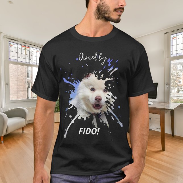 Camiseta Foto de perro salpicar humor negro (Subido por el creador)