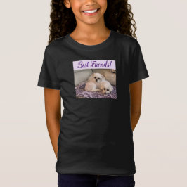 Camiseta Foto de perros hecha con maltés y shih zu