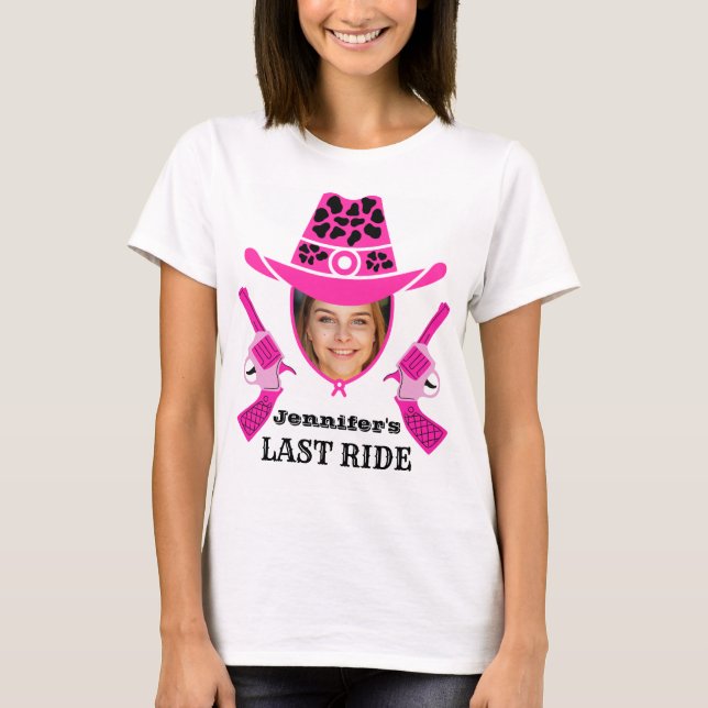 Camiseta Foto de Personalizado Cowgirl  (Anverso)
