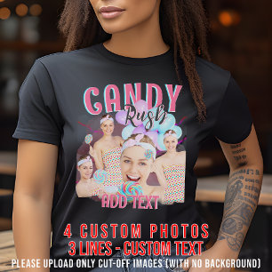 Camiseta Foto de personalizado de la época de moda de los a