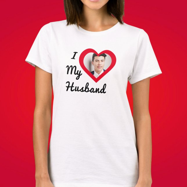 Camiseta Foto de personalizado que amo a mi marido Bae pers (Subido por el creador)