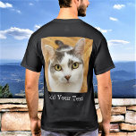Camiseta Foto De personalizado Y Texto Opcional Personaliza<br><div class="desc">Sube una foto, personalizar el texto y crea fácilmente tu camiseta de fotos personalizada. Haga clic en EDIT para cambiar el color del texto. Puede TRANSFERIR este DISEÑO a otros productos de Zazzle y ajustarlo para que se ajuste a la mayoría de los artículos de Zazzle. Los diseños de Standard...</div>