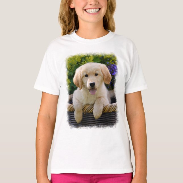 Camiseta Foto de porquería de perro encantadora de Goldie (Anverso)