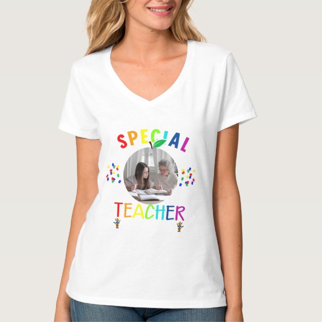 Camiseta Foto de profesor especial inspirador (Anverso)