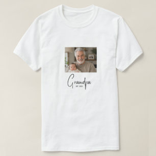Camiseta Foto de regalo establecida del abuelo
