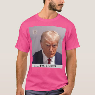Camiseta Foto de Reserva de Donald Trump (Mug Shot) Agosto 