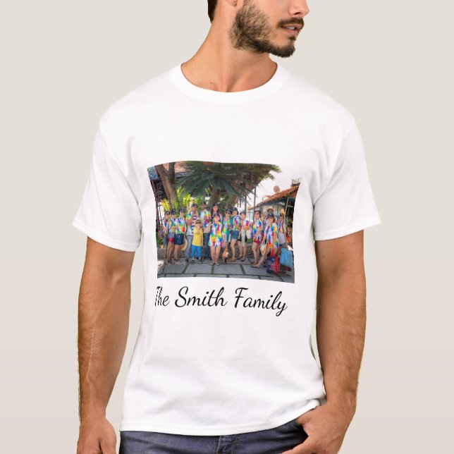 Camiseta Foto de Reunión Simple y Personalizada Moderna (Anverso)