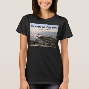 Camiseta Foto de Sal oceánica de la Biblia de la Tierra ver