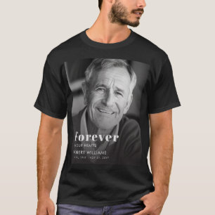 Camiseta Foto de simpatía memorial en blanco y negro modern