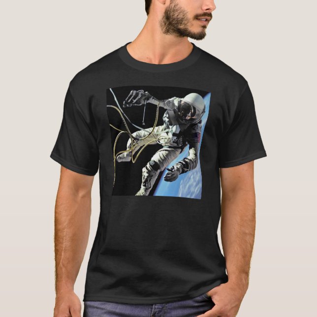 Camiseta Foto de Spacewalk del primer astronauta estadounid (Anverso)