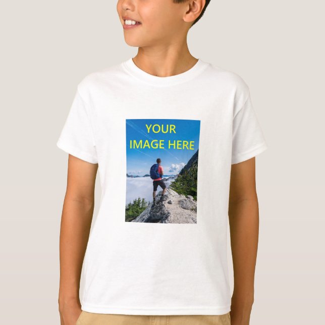 Camiseta Foto de su Personalizado, su imagen aquí Camisa, P (Anverso)