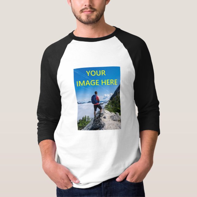 Camiseta Foto de su Personalizado, su imagen aquí Camisa, P (Anverso)