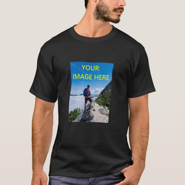 Camiseta Foto de su Personalizado, su imagen aquí Camisa, P (Anverso)