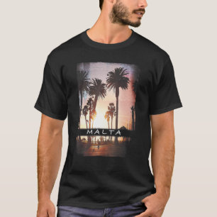 Camiseta Foto de Sunset en el Mediterráneo de Malta
