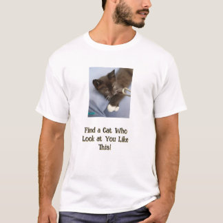 Camiseta Foto de Tomcat, texto divertido delante y detrás, 