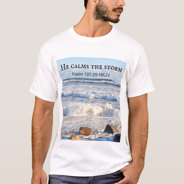 Camiseta Foto de un mar tormentoso que califica como una to (Anverso)
