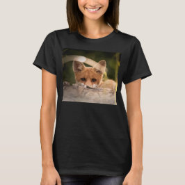 Camiseta Foto de un Pequeño Naranja Fox