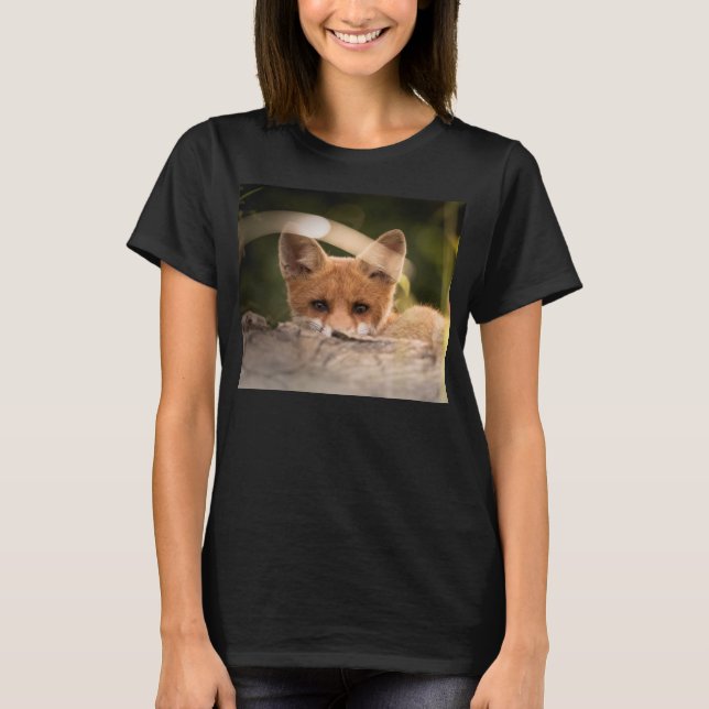 Camiseta Foto de un Pequeño Naranja Fox (Anverso)