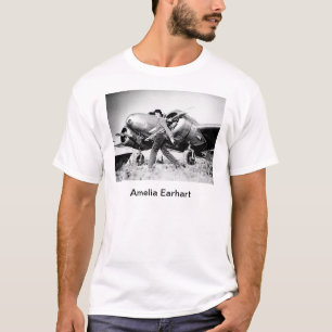 Camiseta Foto de Vintage Amelia Earhart