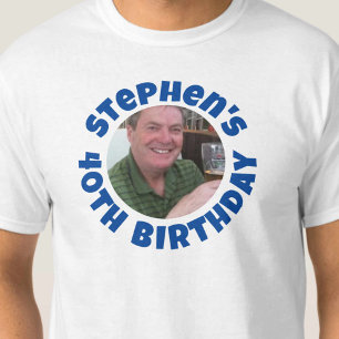 Camiseta Foto del 40 cumpleaños de un hombre