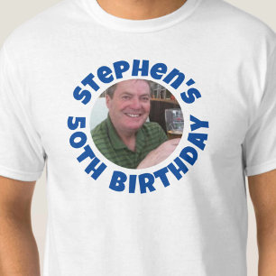 Camiseta Foto del 50 cumpleaños del hombre