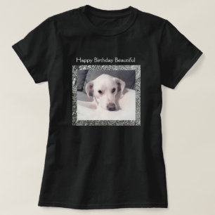 Camiseta Foto del Día de la Nieve de Invierno del Cachorro