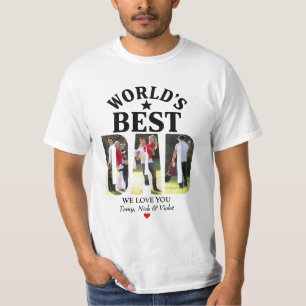 Camiseta Foto del Día del Padre con la mejor certificación 