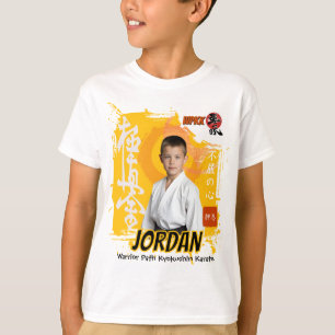 Camiseta Foto del Dojo Kyokushin Alumno Cinturón Amarillo E