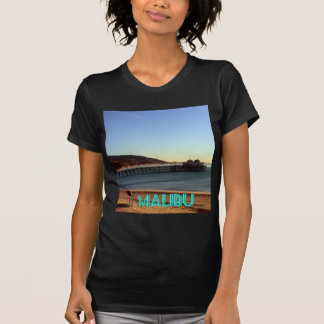 Camiseta Foto del embarcadero de Malibu y de la playa de