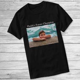 Camiseta Foto del futuro campeón de Papá minimalista