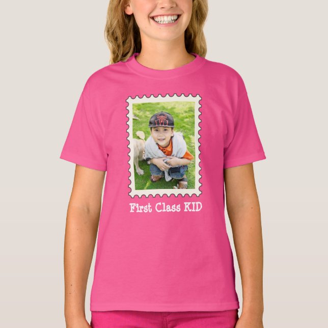 Camiseta Foto del mejor niño de la primera clase personaliz (Anverso)